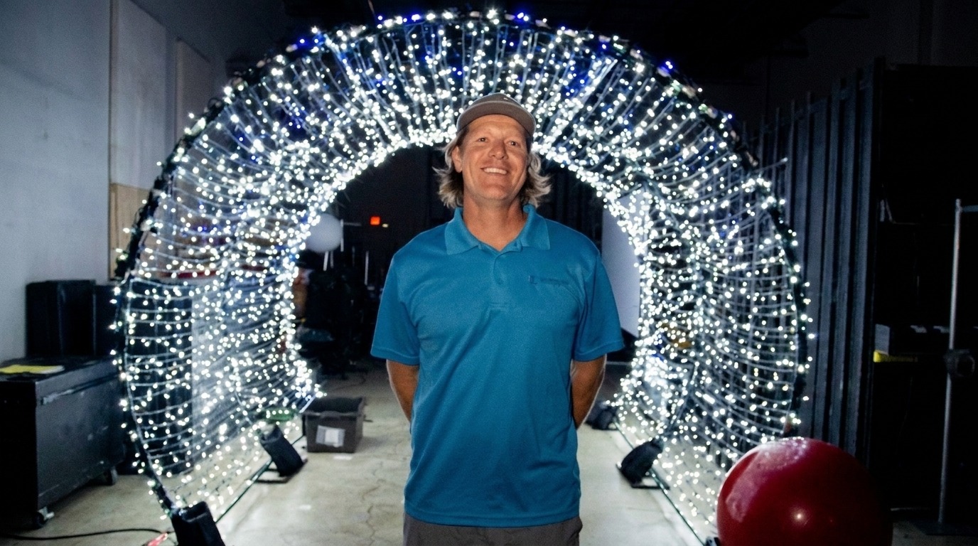 Illuminating Design technician at work in Peachtree Corners
